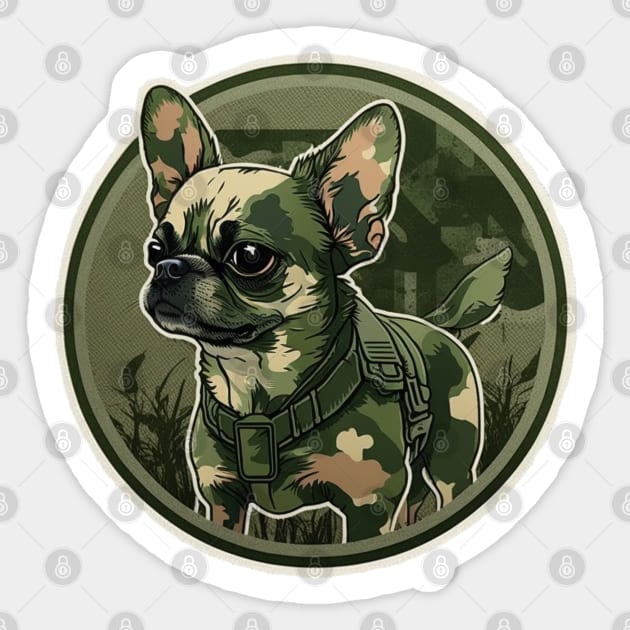 Chug Camouflage Motif Sticker by Mike O.